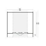 Camping OVAL / Home office 405x400 cm - Afbeelding 2