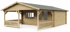 Blokhut 5x4+3 540x745 cm - Afbeelding 3