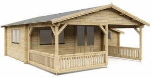 Blokhut 5x4+3Z 695x745 cm