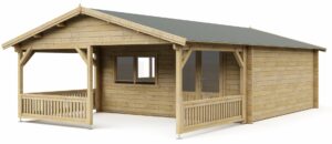 Blokhut 5x5+3 540x845 cm - Afbeelding 3