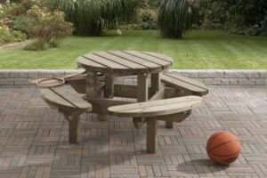 Kinderpicknicktafel Rond - Afbeelding 2
