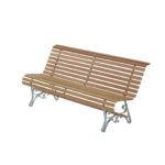 Hardhouten tuinbank