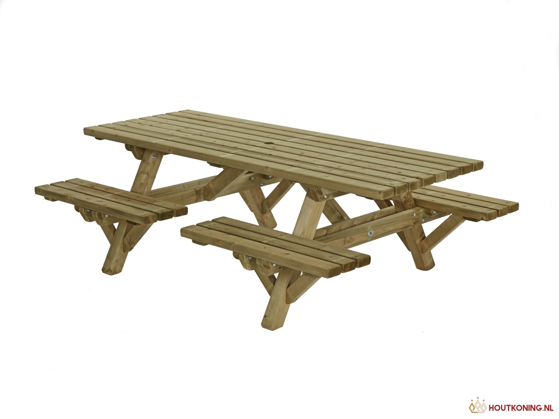 8719074042305 Picknicktafel Open instap geimpregneerd - Afbeelding 1