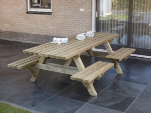 Picknicktafel Open instap geimpregneerd - Afbeelding 3