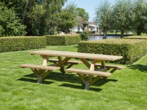 Picknicktafel Open instap geimpregneerd - Afbeelding 2