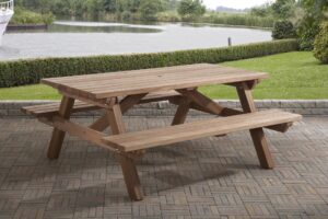 Hardhouten Picknicktafel Topkwaliteit! - Afbeelding 3