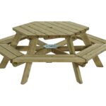 Picknicktafel Zeshoek