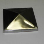 Paalornament piramide, RVS