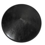 Paalornament rond, Zwart