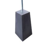 Betonpoer antraciet taps 12x12x40cm