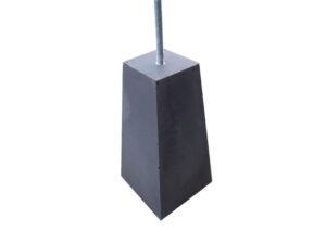 Betonpoer antraciet taps 12x12x40cm