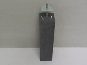 Betonpoer  antraciet 14x14x58cm