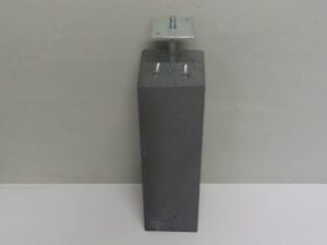Betonpoer antraciet 17x17x58cm