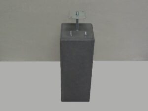 Betonpoer antraciet 22x22x58cm