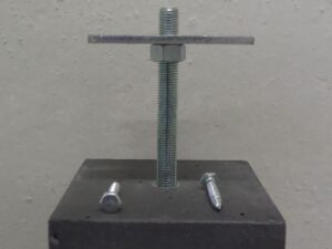 Betonpoer 15x15x58cm, zonder facetrand - Afbeelding 2