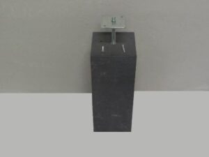 Betonpoer 20x20x50cm, zonder facetrand