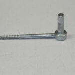 Duim met schroefdraad 145 mm verzinkt/zwart