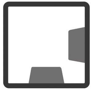 Afdekpet hoekmodel antraciet - Afbeelding 2