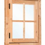 Douglas draairaam buitenmaat B90 x H105 cm onbehandeld, 4-ruits