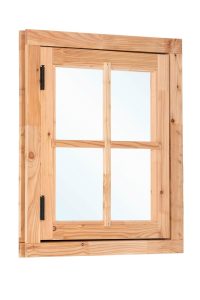 Douglas draairaam buitenmaat B90 x H105 cm onbehandeld, 4-ruits