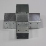 Hoekverbinding, dubbel verlengstuk T-model vierkant