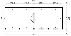 Zadeldak Hamar L Type 11 - Afbeelding 2