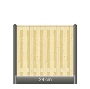 Tussen-Betonpaal 280 cm wit/grijs - Afbeelding 4