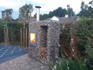 Schanskorf Buitenhaard met houtopslag nieuw - Afbeelding 3