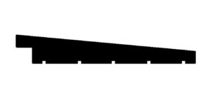 Zweeds rabat 1,1-2,2x19,5 cm Red Class Wood - Afbeelding 2