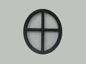 Ossenoog vast 510x640 mm dubbel glas - Afbeelding 3