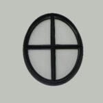 Ossenoog vast 510x640 mm dubbel glas