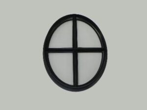 Ossenoog vast 510x640 mm dubbel glas
