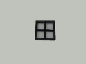 Stalen raam vast 250x250 mm dubbel glas
