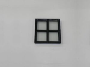 Stalen raam vast 300x300 mm dubbel glas