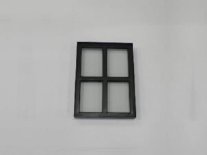 Stalen raam vast 300x400 mm dubbel glas - Afbeelding 3