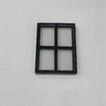 Stalen raam vast 300x400 mm dubbel glas