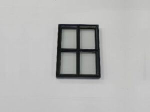 Stalen raam vast 300x400 mm dubbel glas