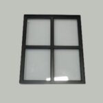 Stalen raam vast 750x950 mm dubbel glas