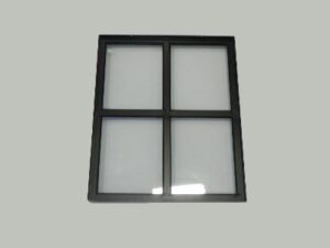 Stalen raam vast 500x600 mm dubbel glas