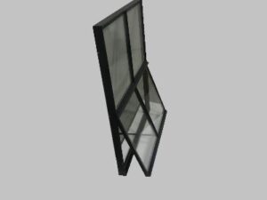 Stalen raam openklapbaar 750x950 mm dubbel glas - Afbeelding 2