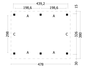Plat dak Oslo L type 1 - Afbeelding 3