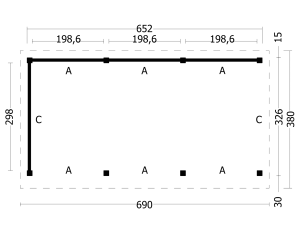 Plat dak Oslo L Type  6 - Afbeelding 2