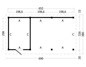 Plat dak Oslo L Type  7 - Afbeelding 2