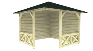 Paviljoen P3055 298x298 cm - Afbeelding 4