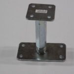 Paaldrager verstelbaar 80x80 mm