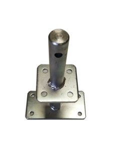 Paaldrager verstelbaar 80x80 mm met pen - Afbeelding 2