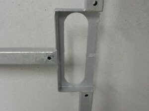 IJzeren poortframe slotkast 180x80 mm - Afbeelding 2