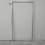 IJzeren poortframe 98,5x190 cm verzinkt / zwart