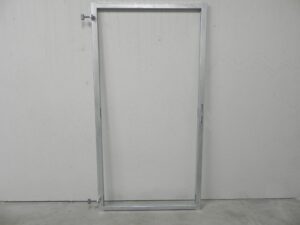 IJzeren poortframe 98,5x190 cm verzinkt / zwart