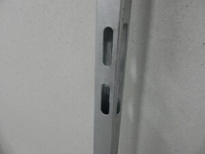 IJzeren poortframe 98,5x190 cm verzinkt / zwart - Afbeelding 2